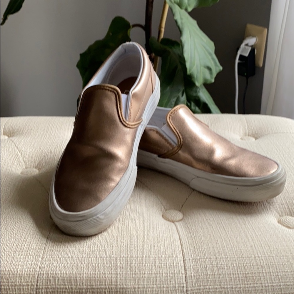 Bronze metallic Vans size 6.5 ladies
